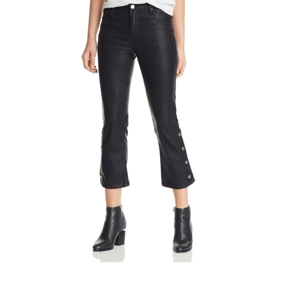 Blank NYC Varick Reade Classic Skinny Kick Boot Snap Crop, Faux Leather, NWT, 27 - Picture 1 of 10